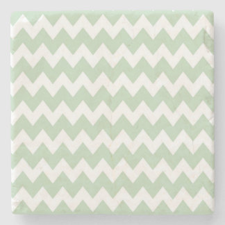 Posavasos De Piedra Zigzag moderno colorido retro verde azulado ligero