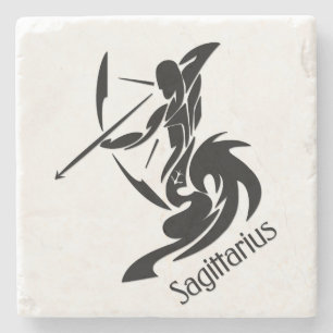 Posavasos De Piedra Zodiac Sagittarius
