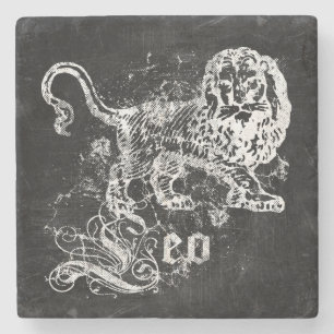 Posavasos De Piedra Zodiac Vintage Leo