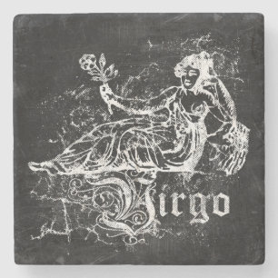 Posavasos De Piedra Zodiac Vintage Virgo