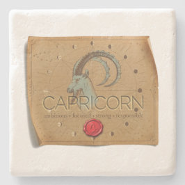 Posavasos De Piedra Zodiaco - Capricornio - Montaña Rusa