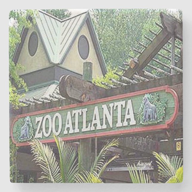 Posavasos De Piedra Zoológico de Atlanta (Anverso)