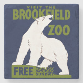 Posavasos De Piedra Zoológico de Brookfield, Poster del Programa Feder