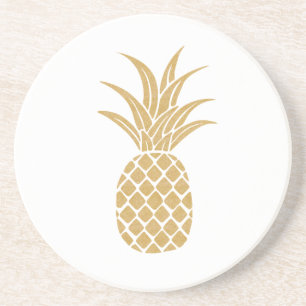 Posavasos de piña de oro regio