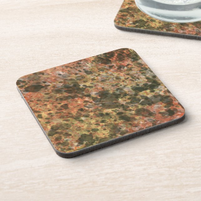 Posavasos de plástico con patrón de mármol de rega (Lado Izquierdo)