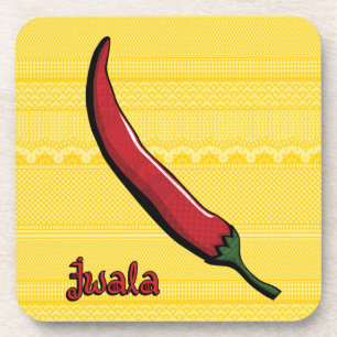 Posavasos de plástico de chile Jwala
