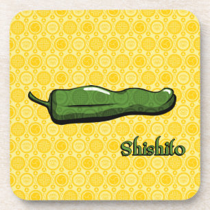 Posavasos de plástico de pimiento chili Shishito