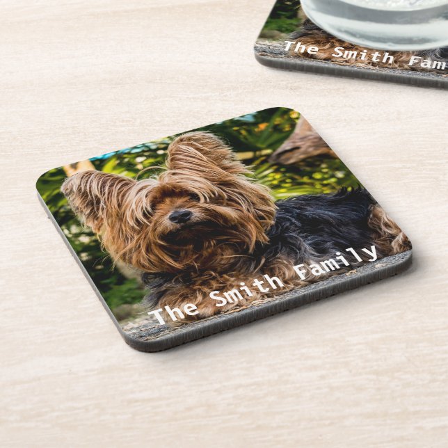 Posavasos de plástico de Yorkshire Terrier (Lado Izquierdo)