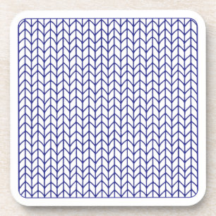 Posavasos de plástico duro BLUE LINE KNIT