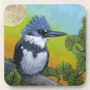 Posavasos de plástico duro colorido Kingfisher par