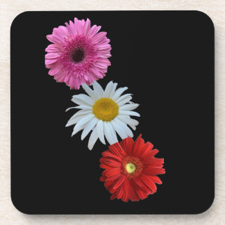 Posavasos de plástico duro con flores mezcladas y