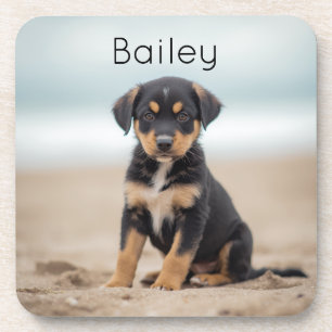 Posavasos de plástico duro con foto de mascota per
