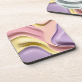 Posavasos de plástico duro con gráfico elegante