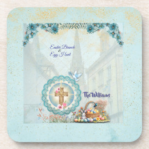 Posavasos de plástico duro de Pascua
