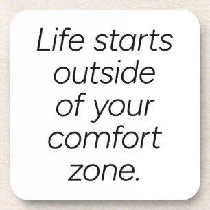 Posavasos de plástico duro de zona de confort