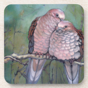 Posavasos de plástico duro "Dove Love" Colorido