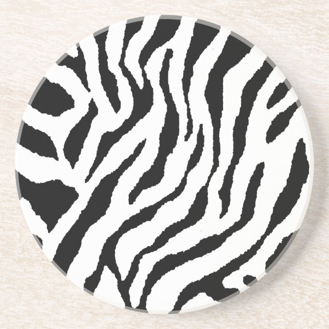 Posavasos de rayas de cebra (Frente)