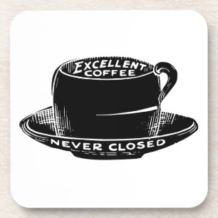 Posavasos de señal de café de café vintage