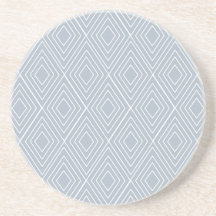 Posavasos de tejido de diamante geométrico