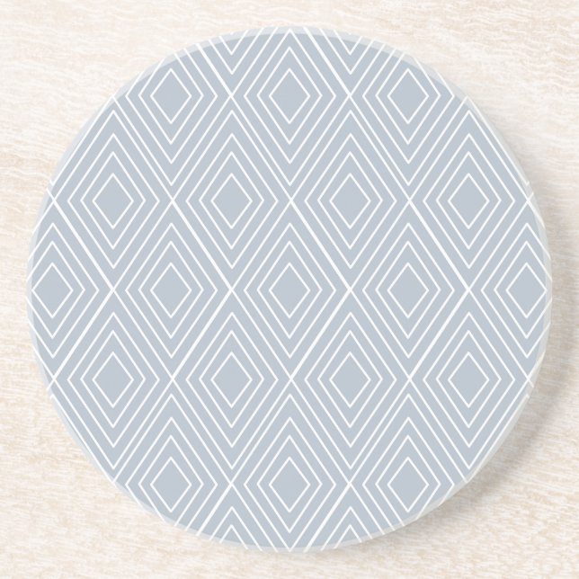 Posavasos de tejido de diamante geométrico (Frente)