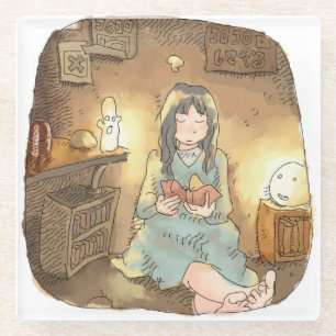 POSAVASOS DE VIDRIO さやなしじ