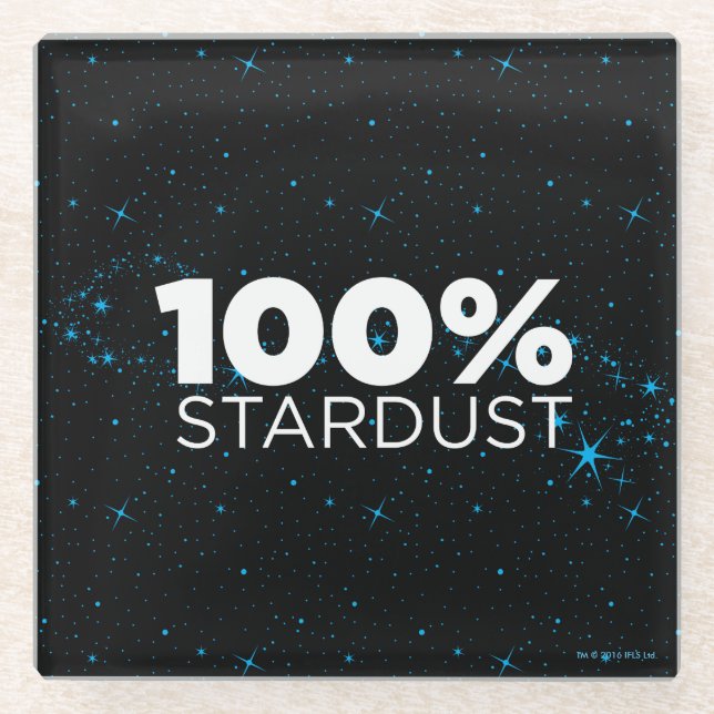 Posavasos De Vidrio 100% Stardust (Anverso)