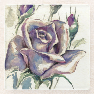 Posavasos De Vidrio 3 color de rosa