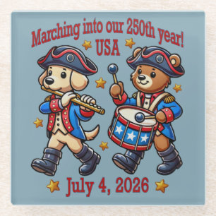 Posavasos De Vidrio 4 de julio 2014: 250 Aniversario Semiquincentenari