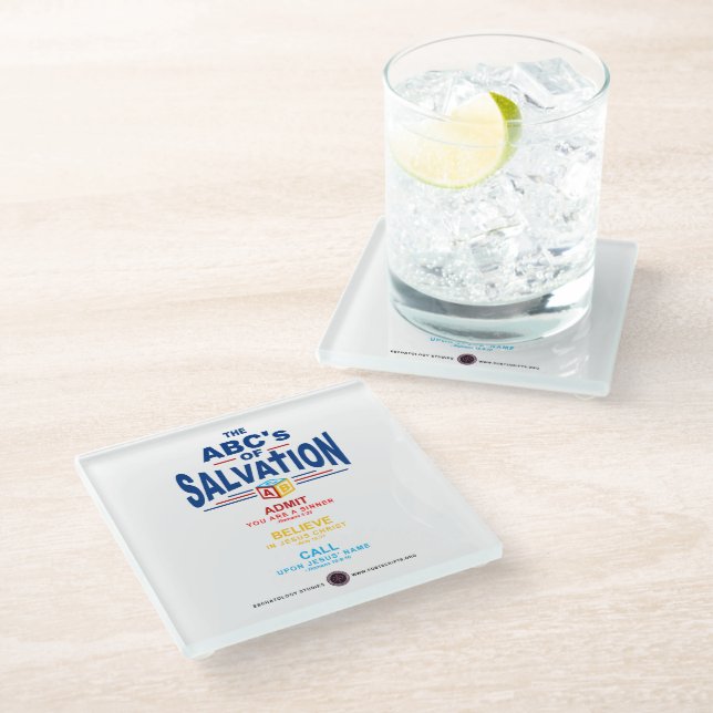Posavasos De Vidrio ABC de la Salvación (Angular)