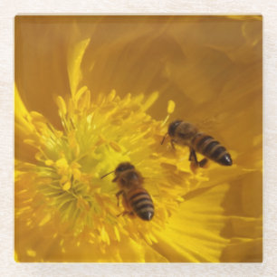 Posavasos De Vidrio Abejas Glass Coaster