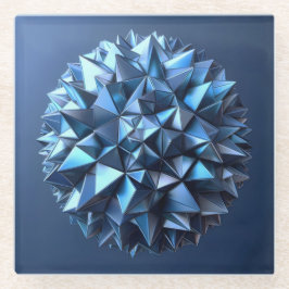 Posavasos De Vidrio abstract ball of irregular pyramides 