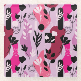 Posavasos De Vidrio Abstract Botanics