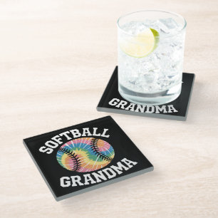Posavasos De Vidrio Abuela de sóftbol