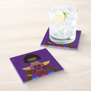 Posavasos De Vidrio Afrofuturismo