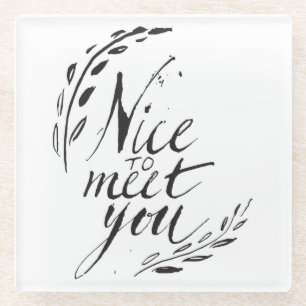 Posavasos De Vidrio Agradable encontrarle