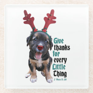 Posavasos De Vidrio Agradece cada pequeña cosa