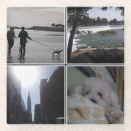 Posavasos De Vidrio Agregar su propia foto