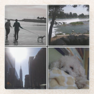 Posavasos De Vidrio Agregar su propia foto