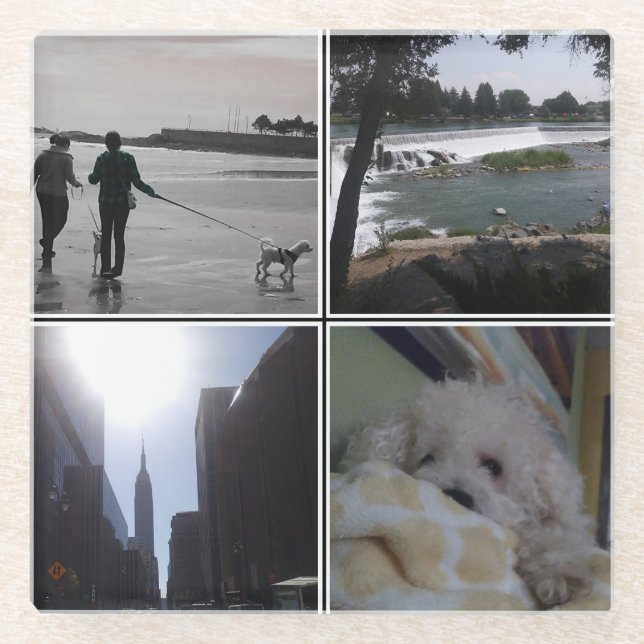 Posavasos De Vidrio Agregar su propia foto (Anverso)