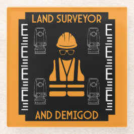 Posavasos De Vidrio agrimensores terrestres