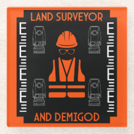 Posavasos De Vidrio agrimensores terrestres