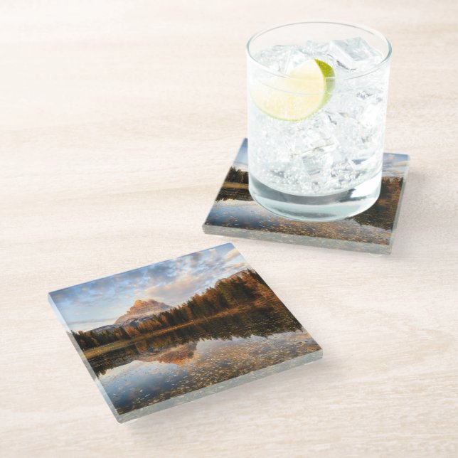 Posavasos De Vidrio Agua | Tre Cime Di Lavaredo Italia (Angular)