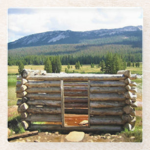 Posavasos De Vidrio Aguas termales de Tuolumne Meadows, Yosemite, CA