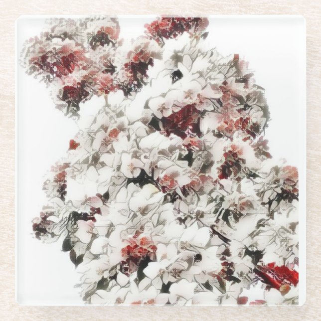 Posavasos De Vidrio Ah, primavera (Anverso)