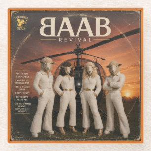 Posavasos De Vidrio Álbum BAAB: una parodia