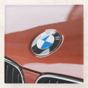 Posavasos De Vidrio Alemania, Baviera-Baviera, Múnich. Coche 2 BMW Wel