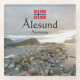 Posavasos De Vidrio Alesund Noruega