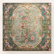 Alfombra oriental floral colorida