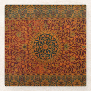 Posavasos De Vidrio Alfombra tapiz de William Morris