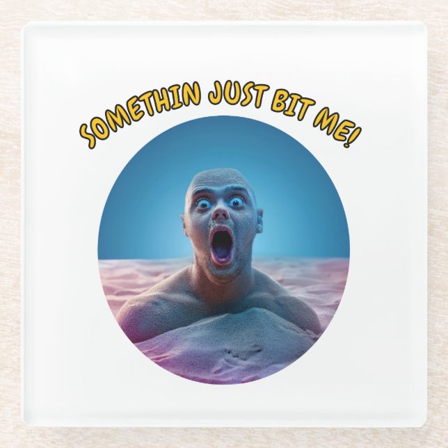 Posavasos De Vidrio ¡Algo Me Bordó! (Anverso)